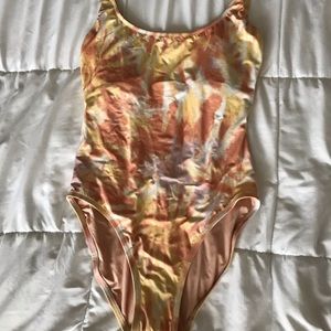 Tie dye size M, one piece swimsuit by Madewell.